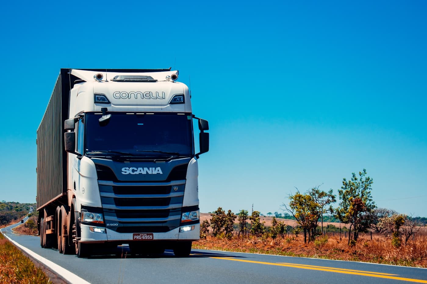 Fleetory delivery truck on the highway