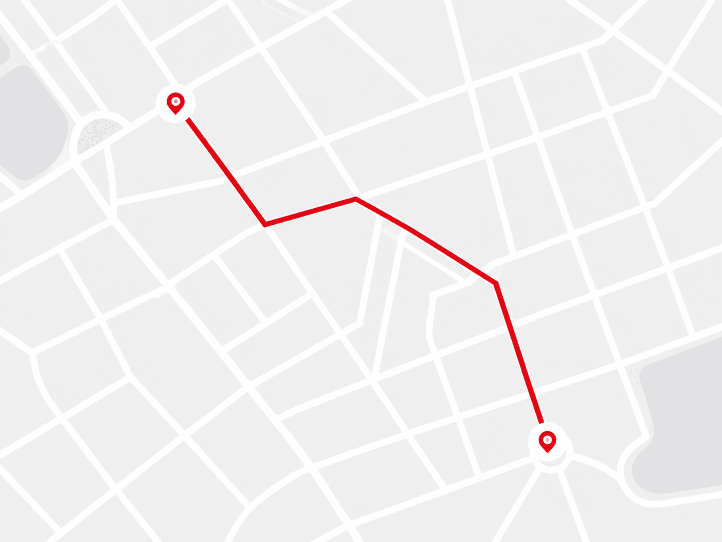 Live parcel route on a map