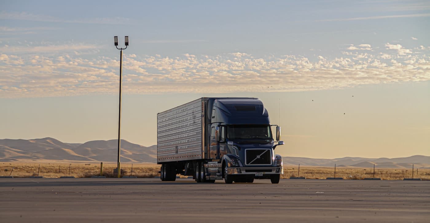 Freight truck delivering across Australia